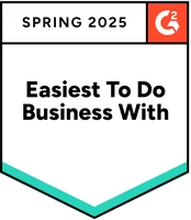 G2 Easiest To Do Business With, Spring 2025